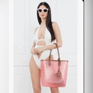 Michael Kors Eliza Large North South Transparent Tote Bag